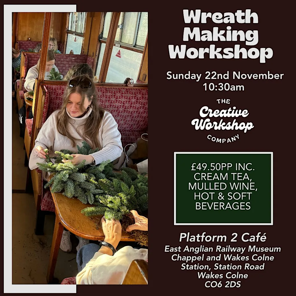 Christmas Wreath Making Workshop at East Anglian Railway Museum