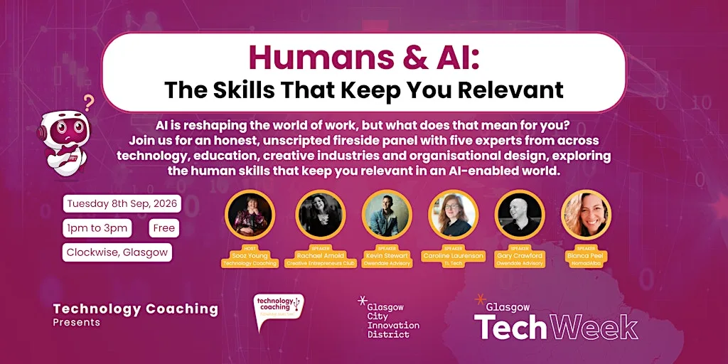Humans and AI: The Skills That Keep You Relevant at Clockwise Glasgow - Coworking & Office Space
