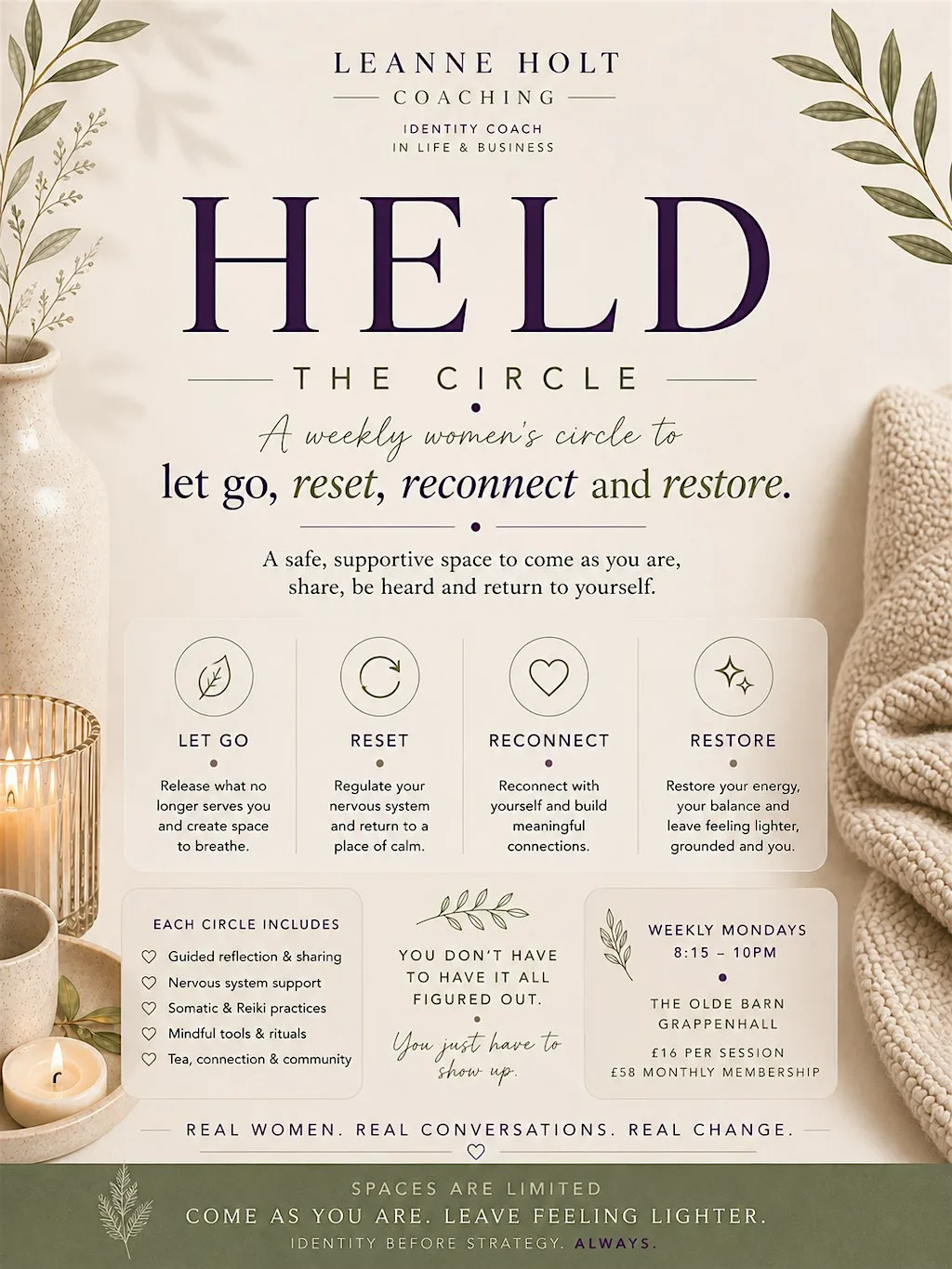 HELD: The Circle (A Weekly Girls Night) at The Bellhouse