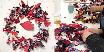 Fabric Wreath Making Workshop at Sandridge Barton Wines