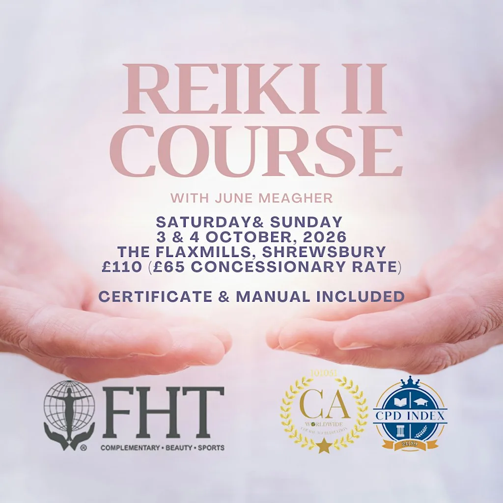 ACCREDITED REIKI II COURSE - SHREWSBURY