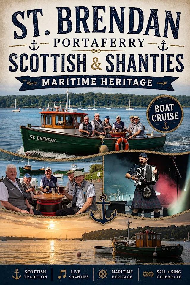 BOAT CRUISE Strangford Lough Scottish or Shanty Themed