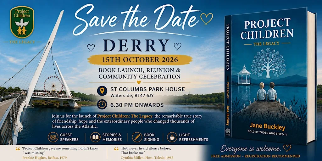 Project Children, The Legacy, Book Launch at St Columbs Park House