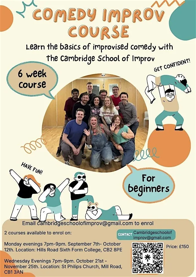 Beginners comedy Improv 6 week course at St Philip's Church