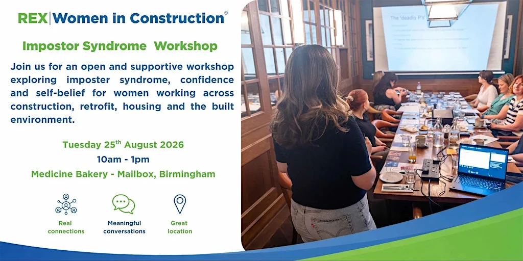 REX Women in Construction | Impostor Syndrome Workshop | Birmingham at Medicine Bakery