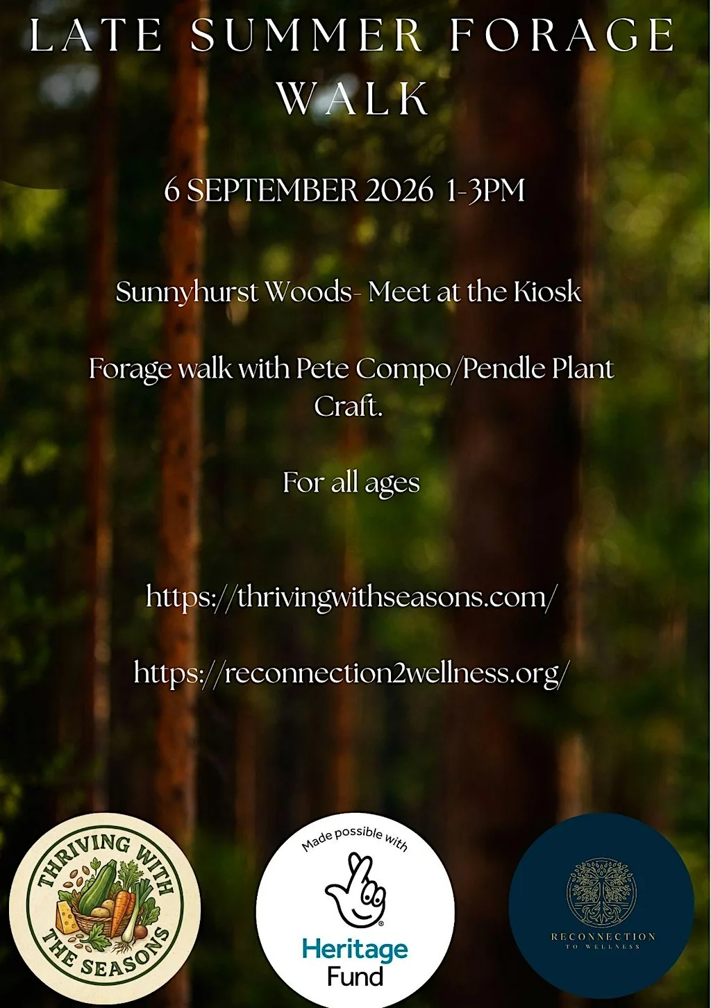 Late Summer Forage Walk at Sunnyhurst Woods at Sunnyhurst Woods darwen