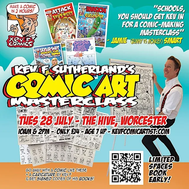 Comic Art Masterclass at The Hive, Worcester at The Hive