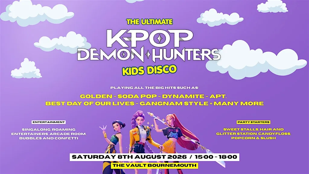 Ultimate K-POP Demon Hunters Kids Disco - BOURNEMOUTH at The Vault Nightclub Bournemouth