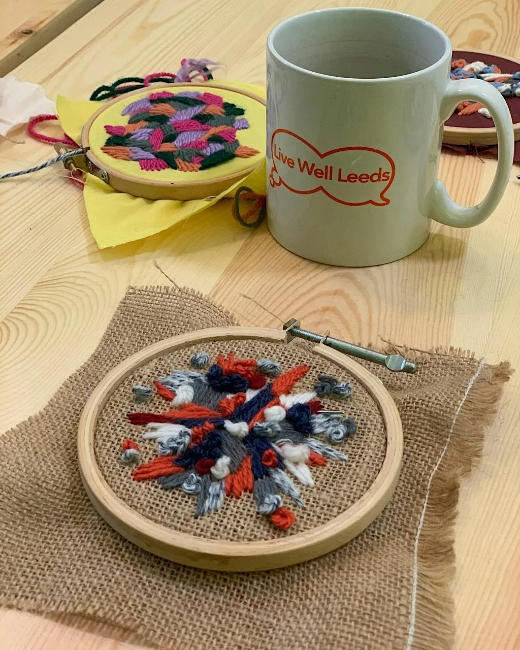 Abstract Embroidery with Anna at Left Bank Leeds