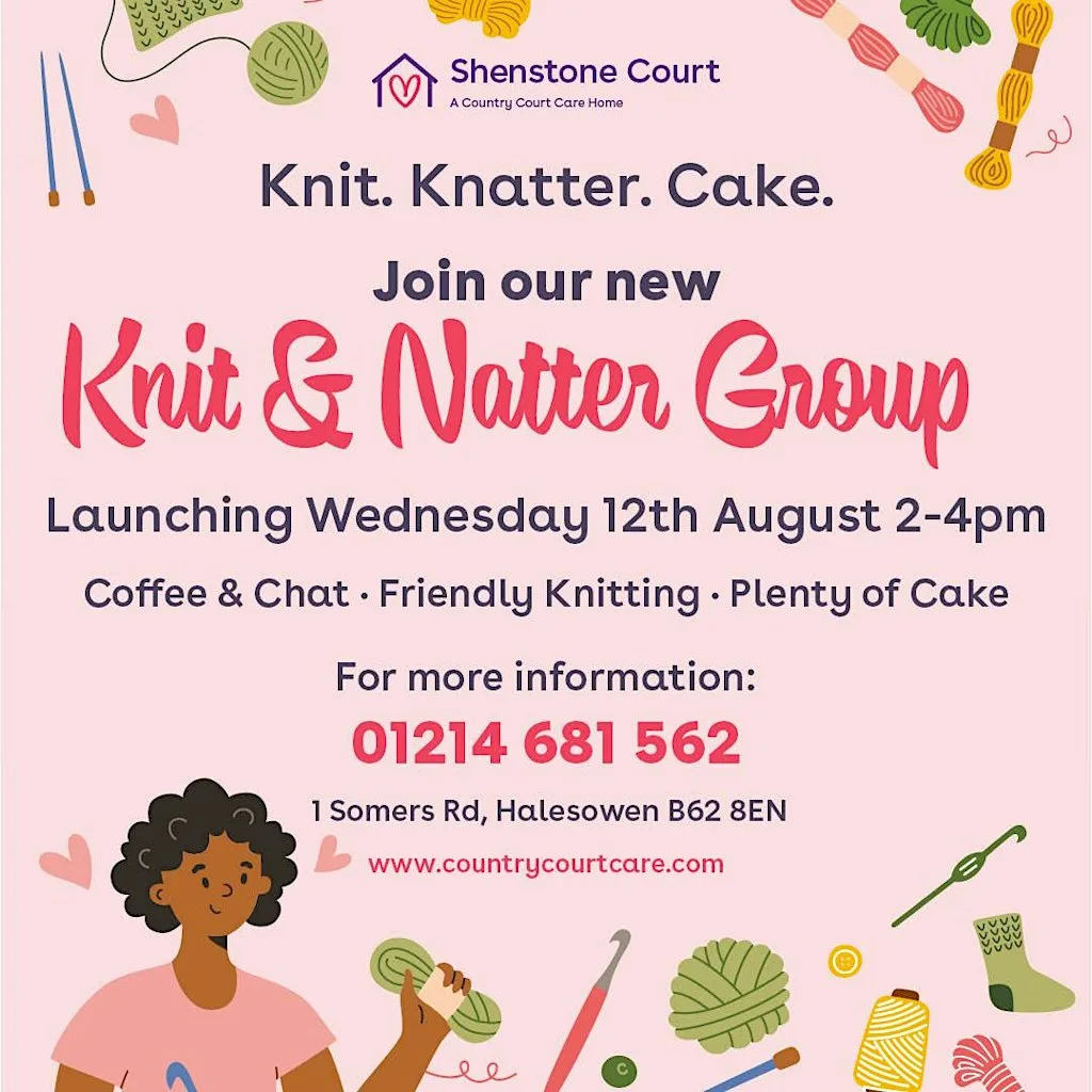 Knit and Natter Group at Shenstone Court Care Home