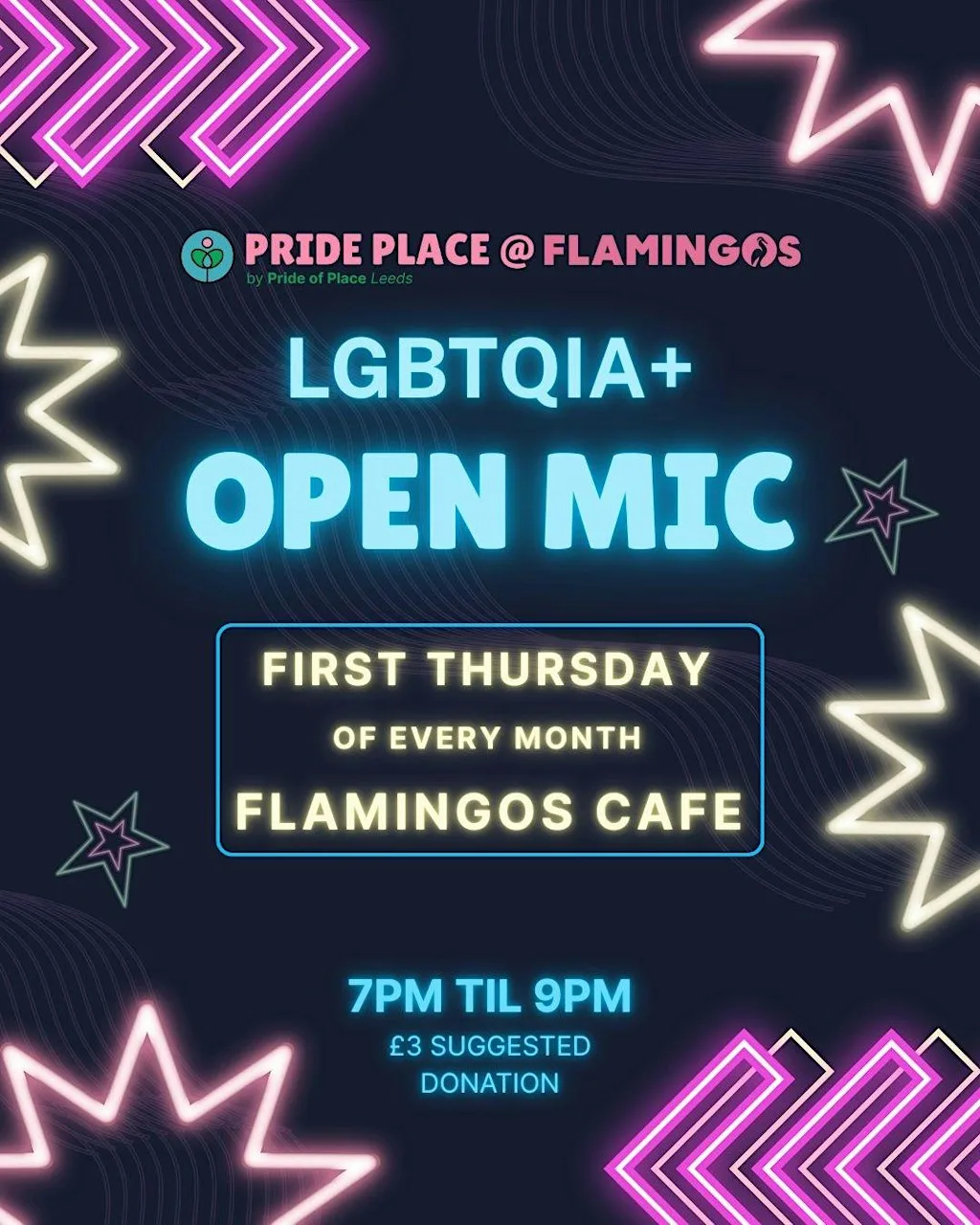 LGBTQIA+ Open Mic at Flamingos Coffee House
