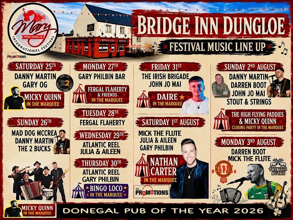 MARQUEE AT THE BRIDGE INN at Bridge Inn Dungloe