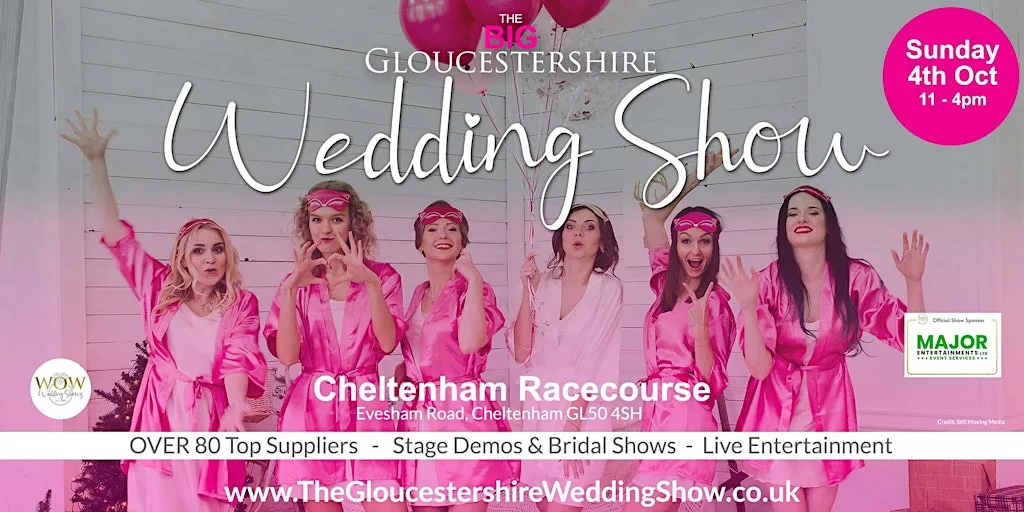 The Gloucestershire Wedding Show at Cheltenham Racecourse Sun 4th Oct 2026 at Cheltenham Racecourse