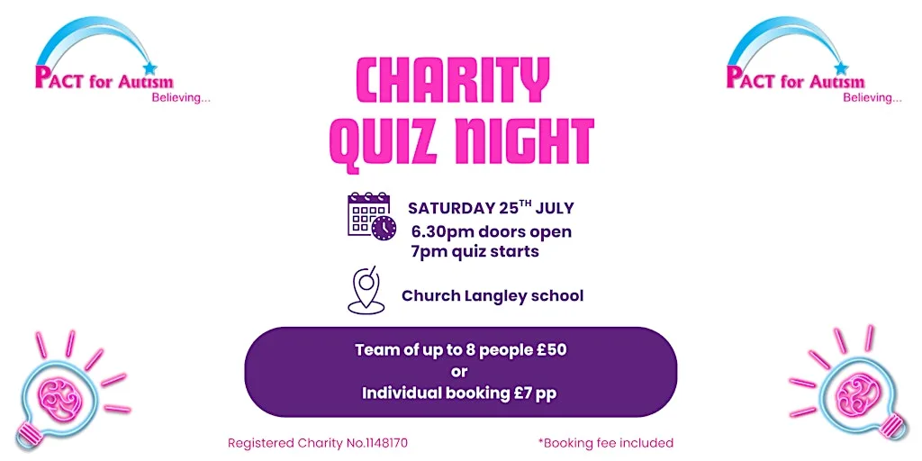 PACT for Autism Charity Quiz night - at Church Langley school - Harlow at Church Langley Community Primary School