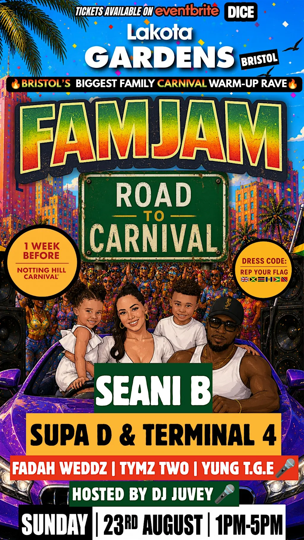 FAMJAM BRISTOL: Road To Carnival at Lakota
