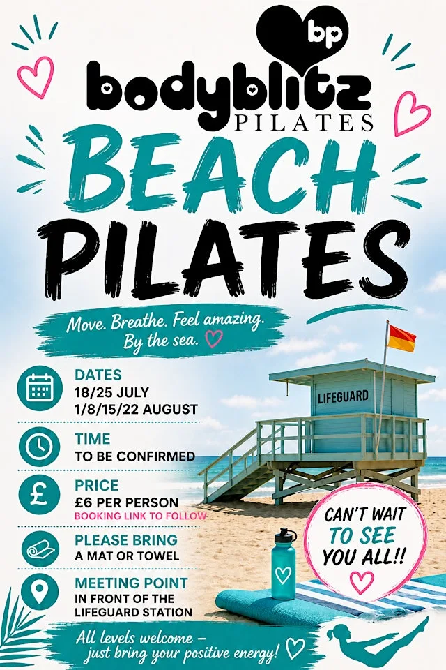 Pilates on the Beach at Cranfield Beach