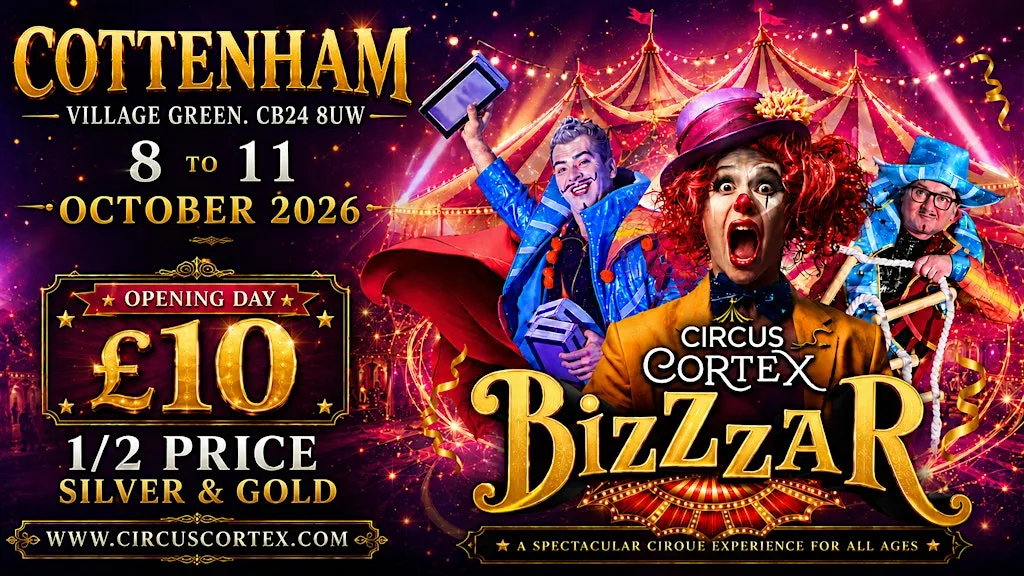 Circus Cortex at Cottenham, Cambridge | 8-11 October 2026 at Cottenham Village Green