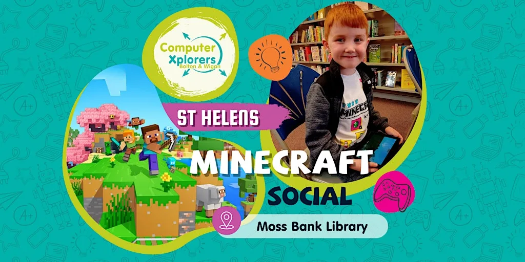 Minecraft Social @ Moss Bank Library(5 -16yrs) at Moss Bank Community Library