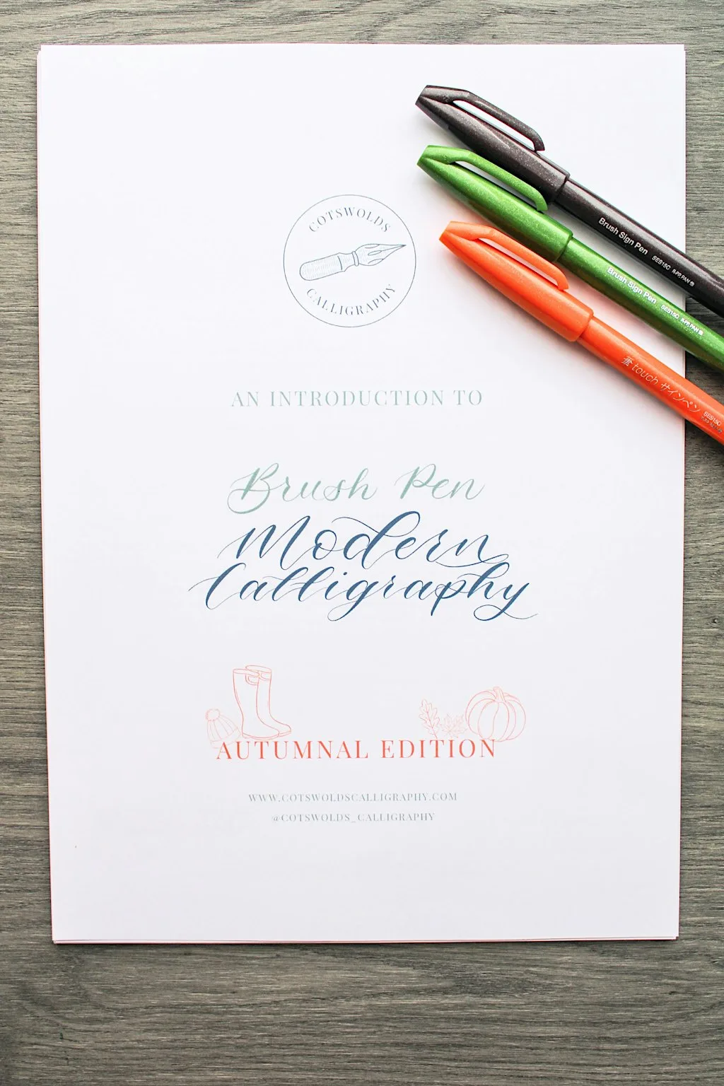 Beginner's Brush Pen Calligraphy workshop at Dunkertons, Cheltenham at Dunkertons Park