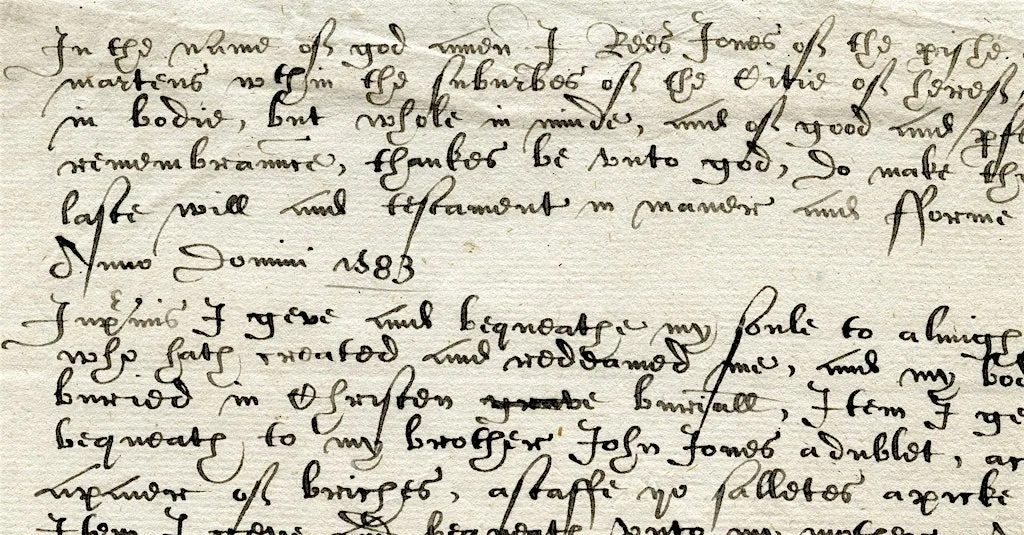 Reading Shakespeare's Hand at Herefordshire Archive and Records Centre