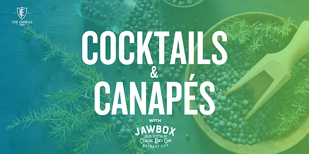 Cocktails & Canapés with Jawbox Gin at Errigle Inn