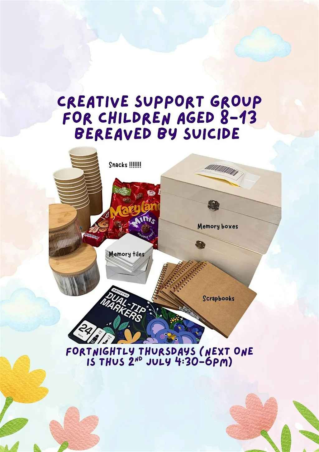 Children bereaved by suicide support group at ALL EARS MHA