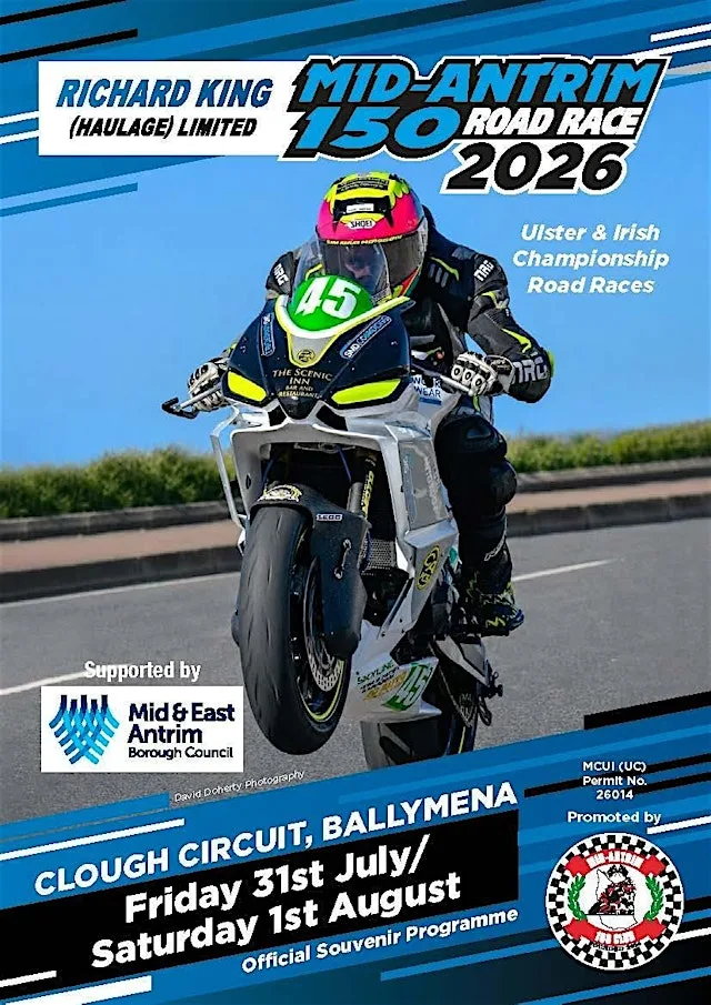 Mid Antrim 150 Road Race - Spectator Entry & Official Souvenir Programme at Clough Circuit