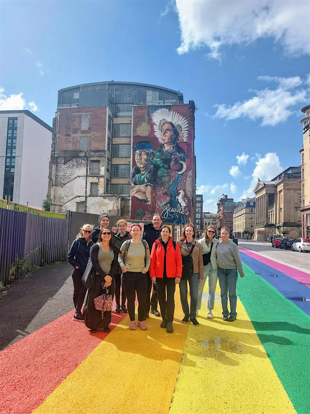Glasgow's Rainbow Trail: The Hidden History of LGBTQ+ Life in Glasgow at The tour meets outside the main doors to Glasgow City Chambers on George Square