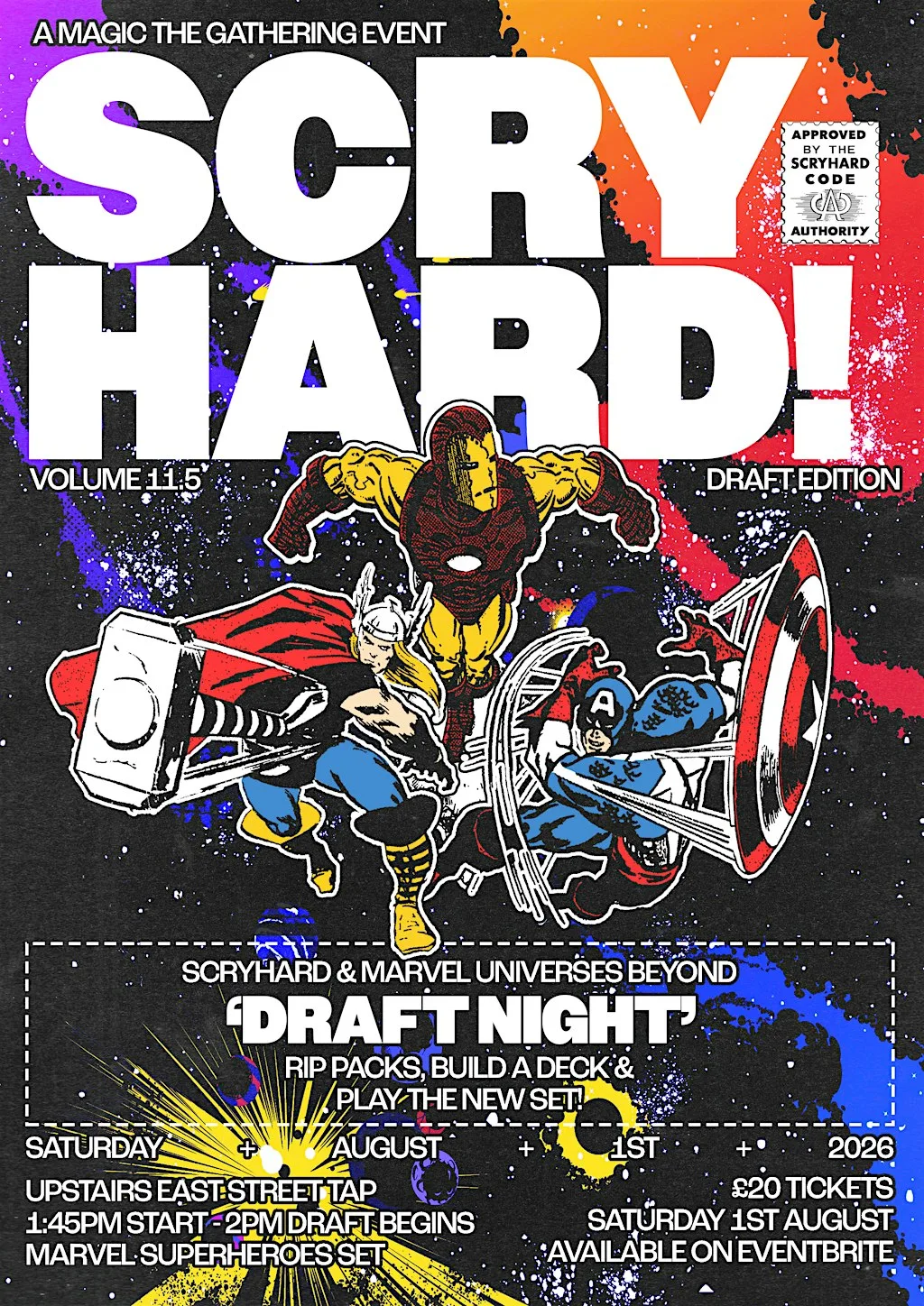 ScryHard Draft + Movie Night (Marvel MTG SET) at East Street Tap
