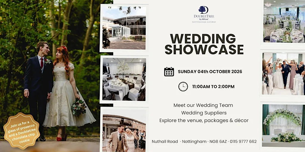 Wedding Showcase @ Doubletree by Hillton Nottingham at DoubleTree by Hilton Nottingham - Gateway