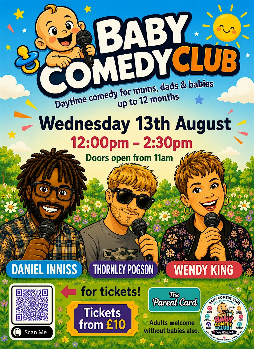 Baby Comedy Club August at Sheffield Plate
