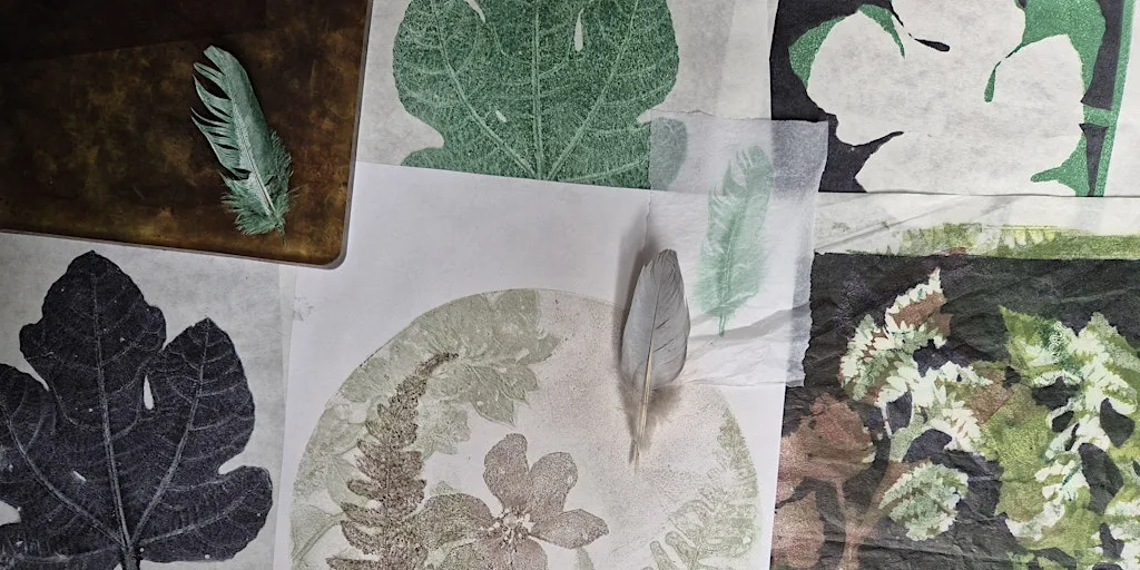 Autumn Gel Plate Printing Workshop and Walk - Woolley Firs, Friday 25 September at Woolley Firs Environmental Education Centre