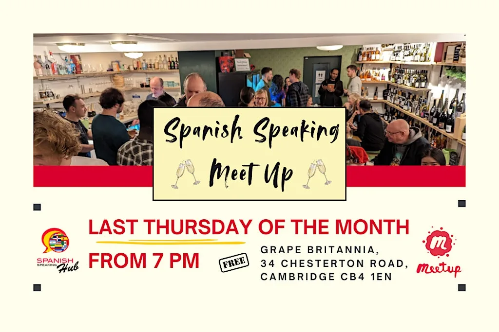 Spanish Speaking Meetup September at Grape Britannia