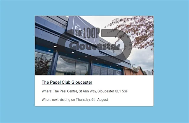 The Loop Networking: Gloucester at The Padel Club Gloucester at The Padel Club Gloucester Quays
