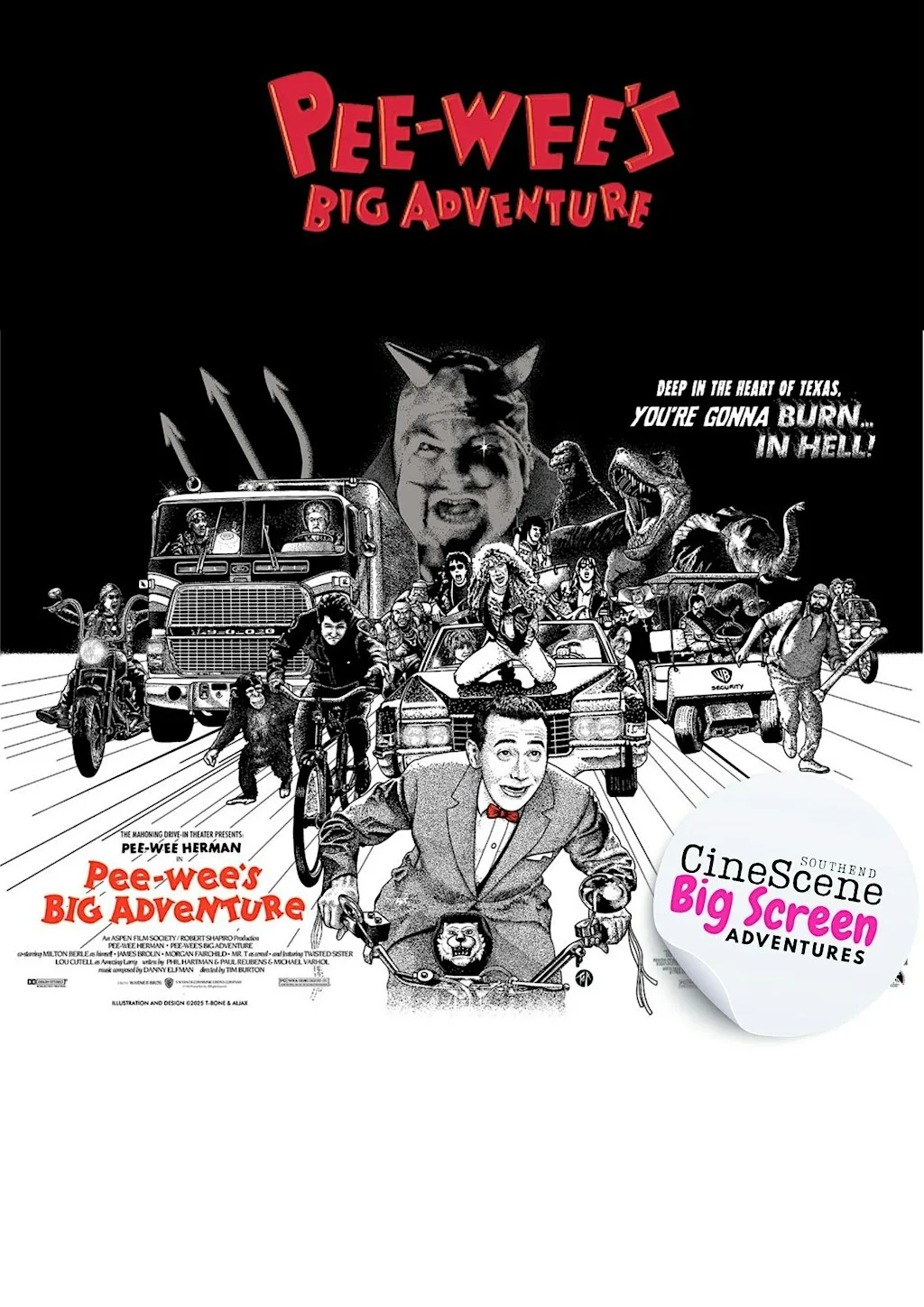 Southend CineScene Big Screen Adventures Presents - Pee Wee's Big Adventure at Beecroft Art Gallery