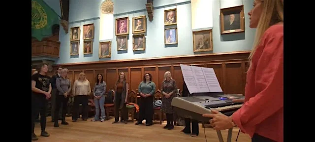 Singing for wellbeing workshop with Xan Tyler at The St Cuthbert's Trust Portsmouth