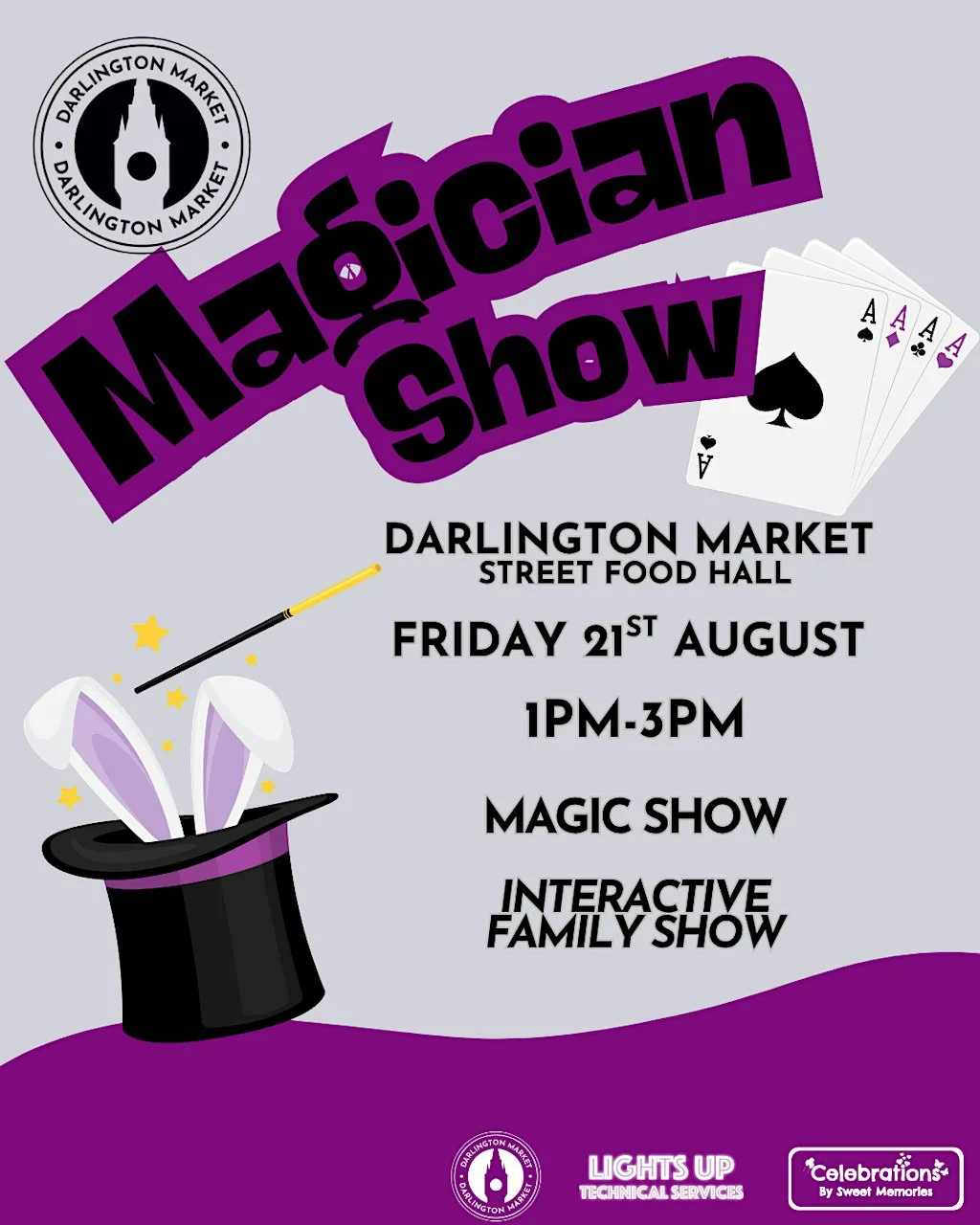 Kids Magician Show at Darlington Market