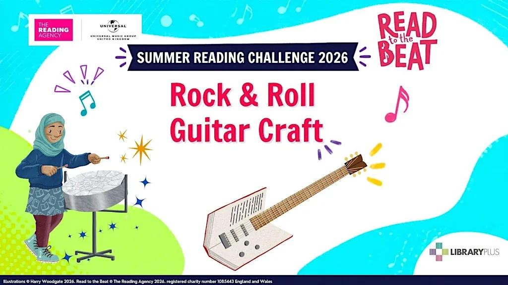 Summer Reading Challenge 2026: Rock & Roll Guitar Craft @ Hale End Library at Hale End Library