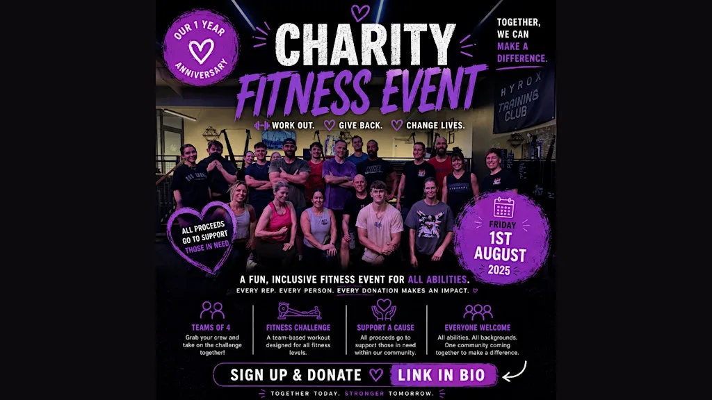 Tenacity Fitness Team of 4 Charity Fitness Event at Tenacity Fitness