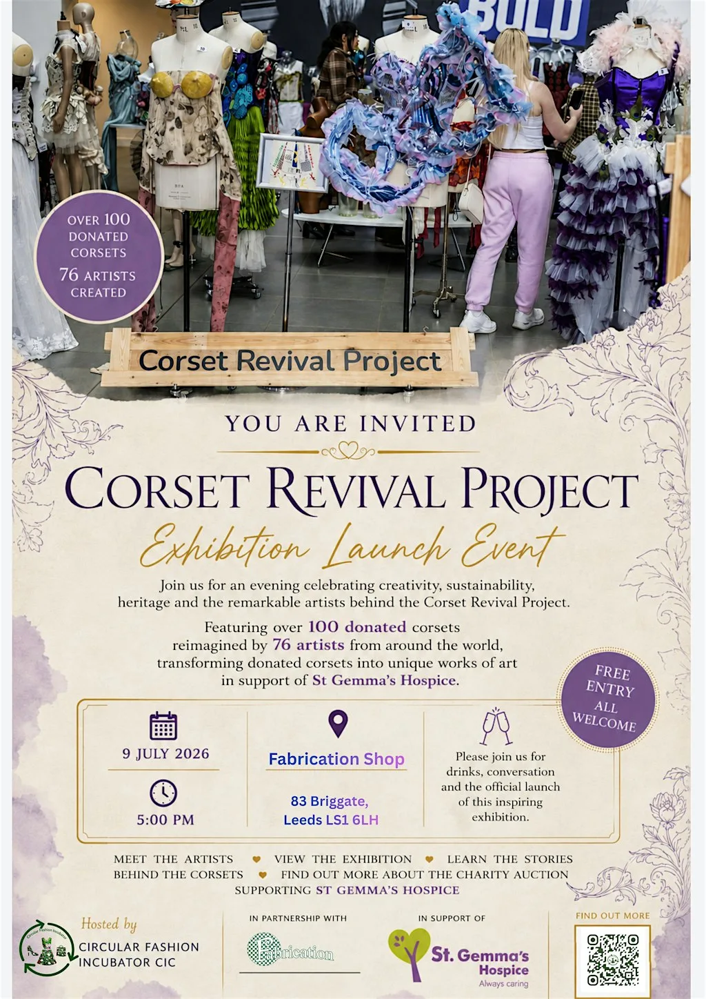 Corset Revival Project Exhibition Launch at Fabrication Crafts