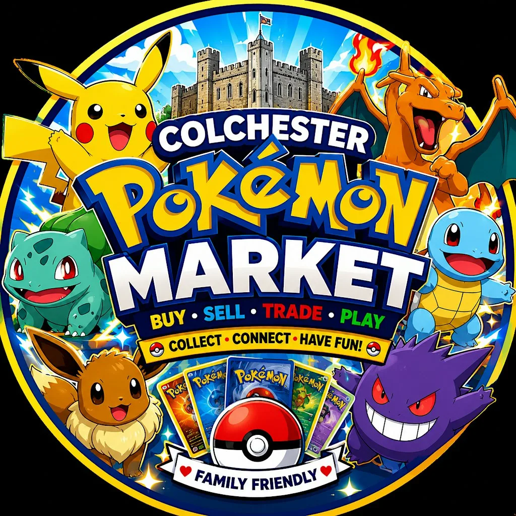 Colchester pokemon market at No Name: Bar & Games