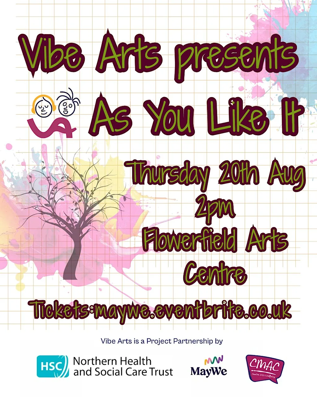 Vibe Arts Presents As You Like It at Flowerfield Arts Centre