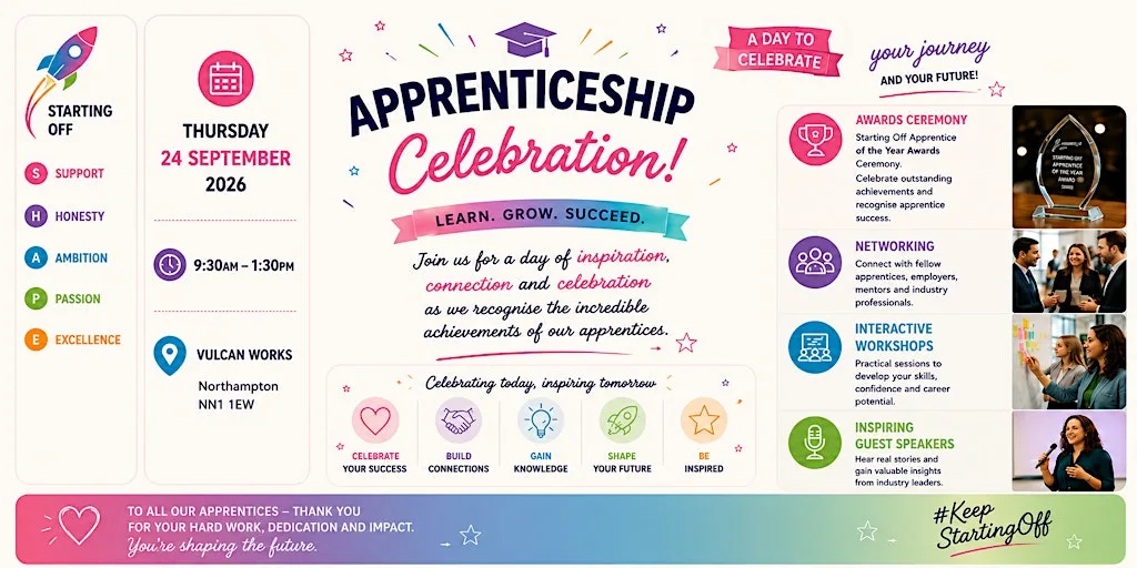 Starting Off Apprenticeship Celebration Event at Vulcan Works - Offices & Coworking Space