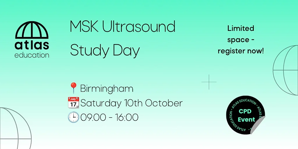 MSK Ultrasound Study Day at Edgbaston Park Hotel and Conference Centre