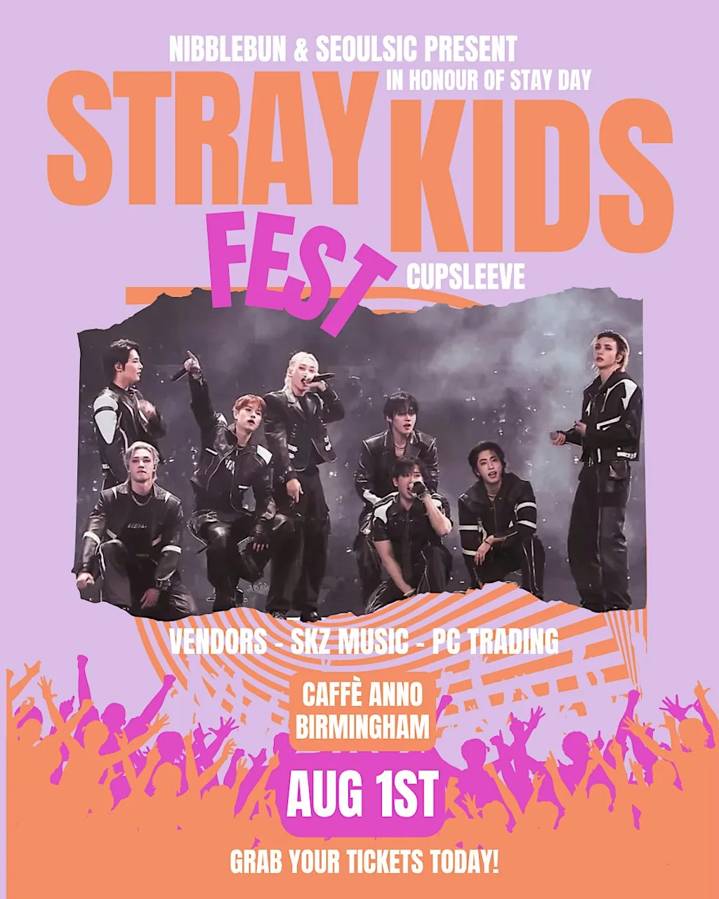 STRAY KIDS Summer Fest Cupsleeve at Caffè Anno