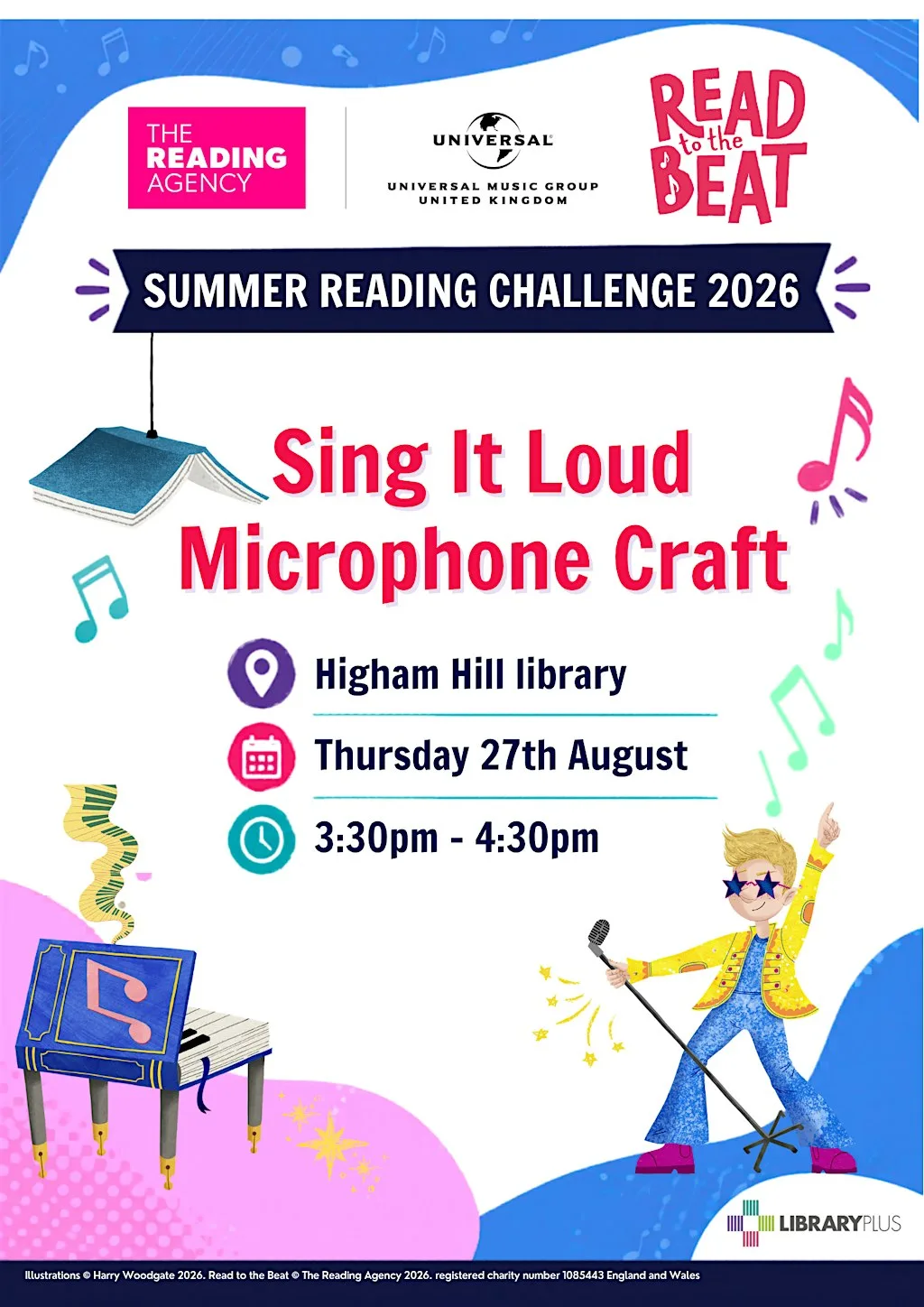 Summer Reading Challenge:Sing It loud Microphone craft@Higham Hill Library at Higham Hill Library