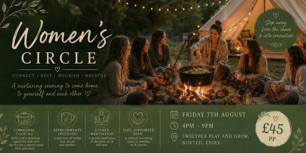 Women's Fire Circle at Sweetpea Grow & Play