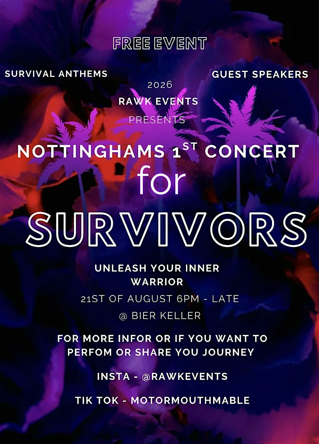 Concert for survivors of trauma at Nottingham Bierkeller