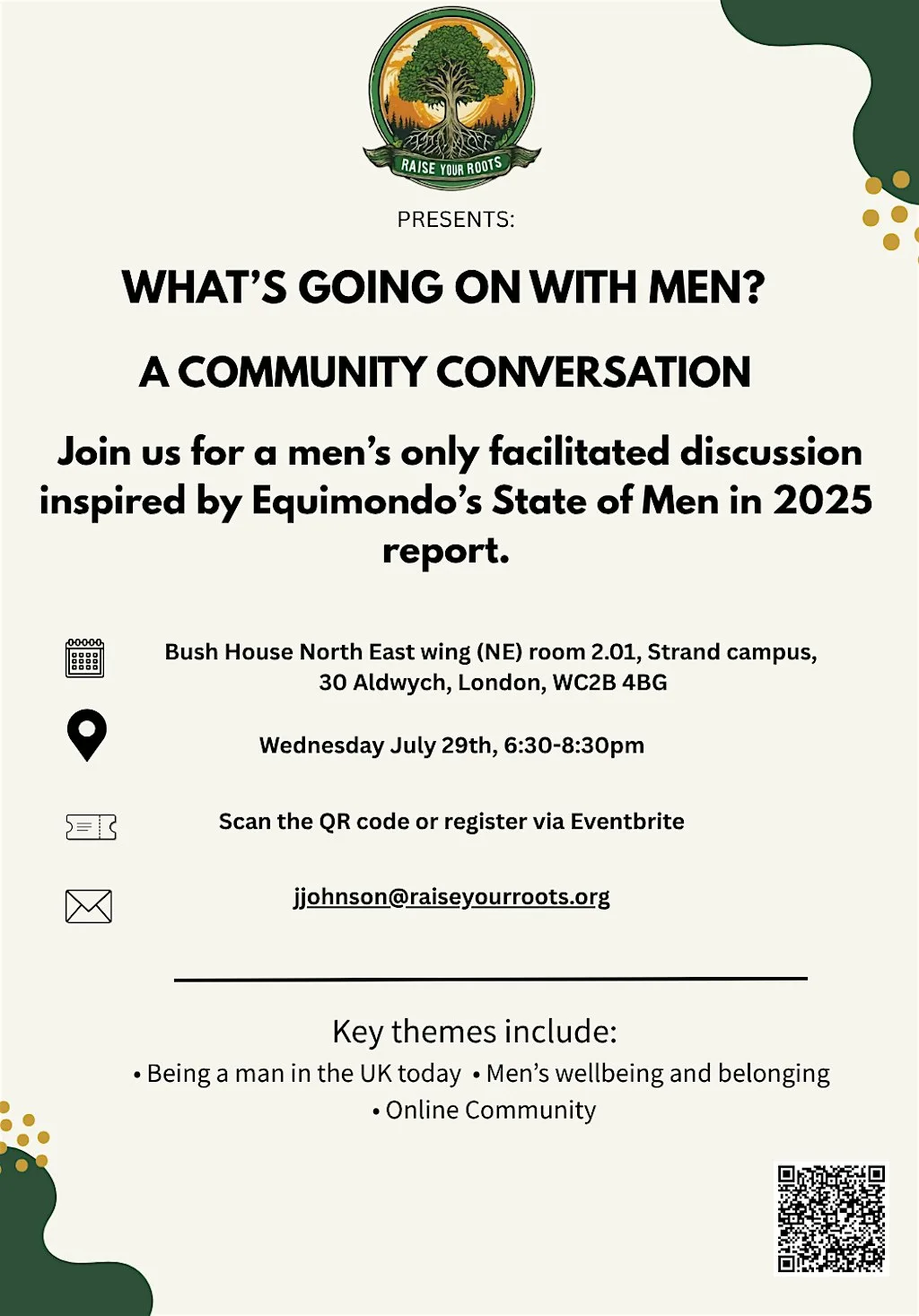 What's Going on With Men: A community conversation.