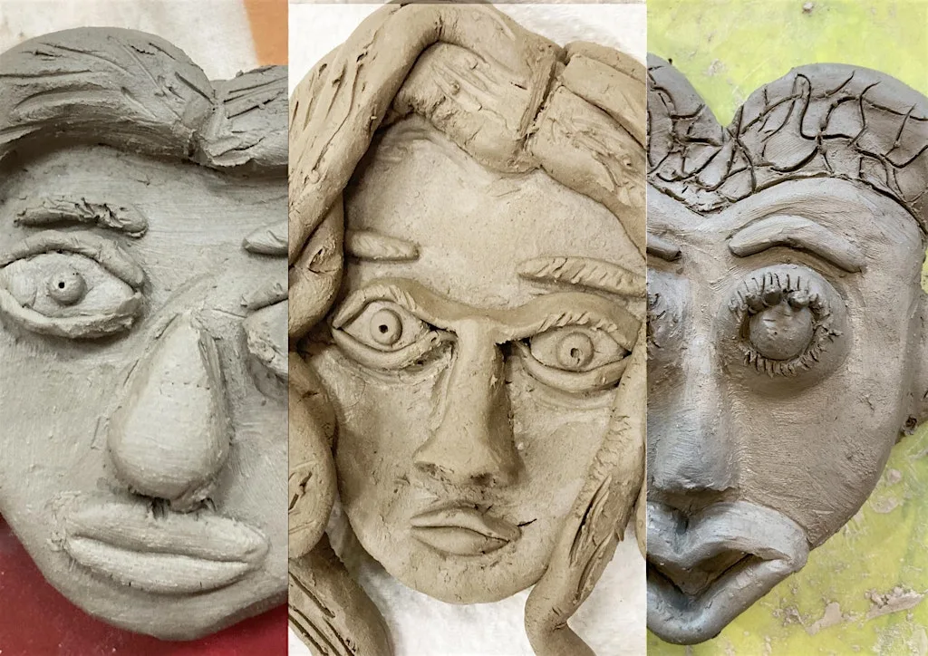 Family Art Session: Clay Faces WITHERNSEA at The Meridian Centre